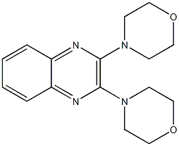 2,3-dimorpholinoquinoxaline Struktur