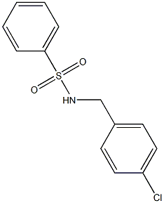 N1-(4-chlorobenzyl)benzene-1-sulfonamide Struktur