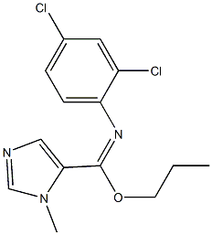 propyl N-(2,4-dichlorophenyl)-1-methyl-1H-imidazole-5-carboximidoate Struktur