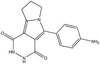 5-(4-aminophenyl)-8,9-dihydro-2H-pyridazino[4,5-a]pyrrolizine-1,4(3H,7H)-dione Struktur