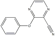 3-phenoxy-2-pyrazinecarbonitrile Struktur