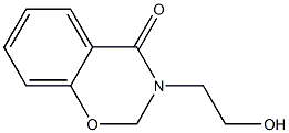 3-(2-hydroxyethyl)-2,3-dihydro-4H-1,3-benzoxazin-4-one Struktur