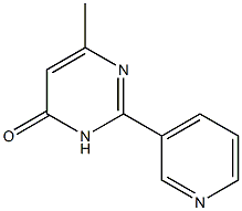 6-methyl-2-pyridin-3-ylpyrimidin-4(3H)-one Struktur