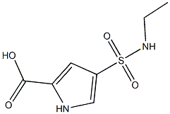 4-[(ethylamino)sulfonyl]-1H-pyrrole-2-carboxylic acid Struktur