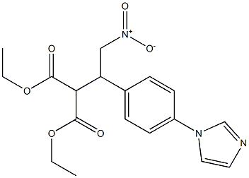 diethyl 2-{1-[4-(1H-imidazol-1-yl)phenyl]-2-nitroethyl}malonate Struktur