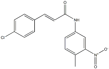 N1-(4-methyl-3-nitrophenyl)-3-(4-chlorophenyl)acrylamide Struktur