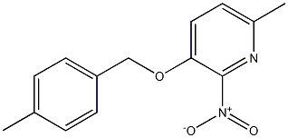 6-methyl-3-[(4-methylbenzyl)oxy]-2-nitropyridine Struktur