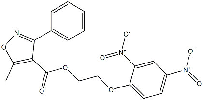 2-(2,4-dinitrophenoxy)ethyl 5-methyl-3-phenylisoxazole-4-carboxylate Structure