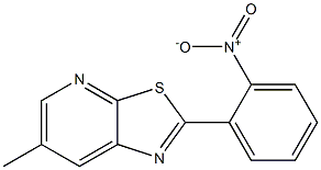 6-METHYL-2-(2-NITROPHENYL)THIAZOLO[5,4-B]PYRIDINE Struktur