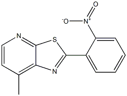 7-METHYL-2-(2-NITROPHENYL)THIAZOLO[5,4-B]PYRIDINE Struktur