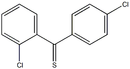 (2-chlorophenyl)(4-chlorophenyl)methanethione Struktur