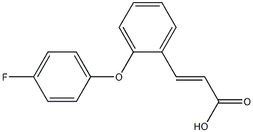 (E)-3-(2-(4-fluorophenoxy)phenyl)acrylic acid Struktur