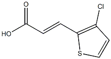 (E)-3-(3-chlorothiophen-2-yl)acrylic acid Struktur