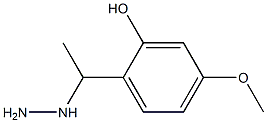 1-(1-(2-hydroxy-4-methoxyphenyl)ethyl)hydrazine Struktur