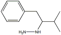 1-(3-methyl-1-phenylbutan-2-yl)hydrazine Struktur