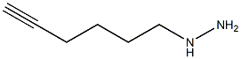 1-(hex-5-ynyl)hydrazine Struktur