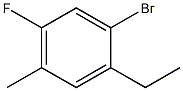 1-bromo-2-ethyl-5-fluoro-4-methylbenzene Struktur