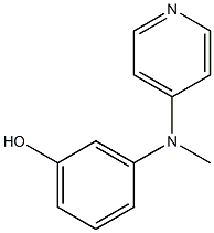 3-((pyridin-4-yl)methylamino)phenol Struktur