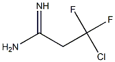 3-chloro-3,3-difluoropropanamidine Struktur