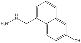 5-Hydrazinomethyl-naphthalen-2-ol Struktur