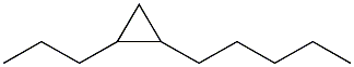 1-(2-propylcyclopropyl)pentane Struktur