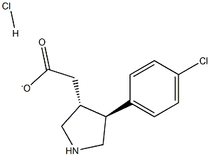 Trans (+/-) 4-(4-Chlorophenyl)Pyrrolidine-3-Methylcarboxylate Hydrochloride Struktur