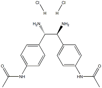 (S,S)-1,2-Bis(4-acetamidophenyl)-1,2-ethanediamine dihydrochloride Struktur