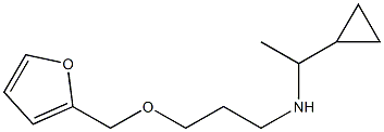 (1-cyclopropylethyl)[3-(furan-2-ylmethoxy)propyl]amine Struktur