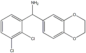 (2,3-dichlorophenyl)(2,3-dihydro-1,4-benzodioxin-6-yl)methanamine Struktur