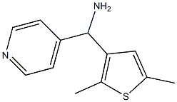 (2,5-dimethylthiophen-3-yl)(pyridin-4-yl)methanamine Struktur