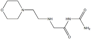 (2-{[2-(morpholin-4-yl)ethyl]amino}acetyl)urea Struktur