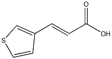 (2E)-3-(thiophen-3-yl)prop-2-enoic acid Struktur