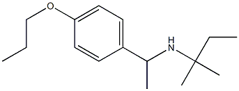 (2-methylbutan-2-yl)[1-(4-propoxyphenyl)ethyl]amine Struktur