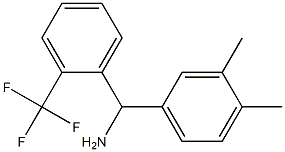 (3,4-dimethylphenyl)[2-(trifluoromethyl)phenyl]methanamine Struktur