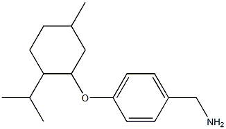 (4-{[5-methyl-2-(propan-2-yl)cyclohexyl]oxy}phenyl)methanamine Struktur