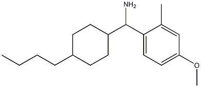 (4-butylcyclohexyl)(4-methoxy-2-methylphenyl)methanamine Struktur