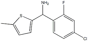 (4-chloro-2-fluorophenyl)(5-methylthiophen-2-yl)methanamine Struktur