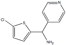 (5-chlorothiophen-2-yl)(pyridin-4-yl)methanamine Struktur