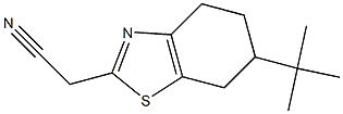 (6-tert-butyl-4,5,6,7-tetrahydro-1,3-benzothiazol-2-yl)acetonitrile Struktur