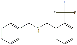 (pyridin-4-ylmethyl)({1-[2-(trifluoromethyl)phenyl]ethyl})amine Struktur