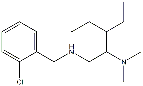 [(2-chlorophenyl)methyl][2-(dimethylamino)-3-ethylpentyl]amine Struktur