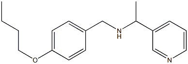 [(4-butoxyphenyl)methyl][1-(pyridin-3-yl)ethyl]amine Struktur