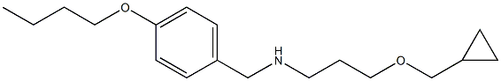 [(4-butoxyphenyl)methyl][3-(cyclopropylmethoxy)propyl]amine Struktur