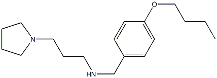 [(4-butoxyphenyl)methyl][3-(pyrrolidin-1-yl)propyl]amine Struktur