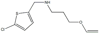 [(5-chlorothiophen-2-yl)methyl][3-(ethenyloxy)propyl]amine Struktur