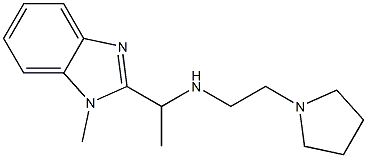 [1-(1-methyl-1H-1,3-benzodiazol-2-yl)ethyl][2-(pyrrolidin-1-yl)ethyl]amine Struktur