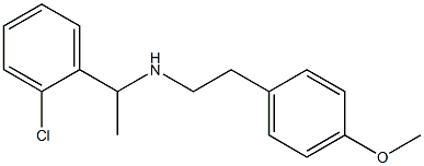 [1-(2-chlorophenyl)ethyl][2-(4-methoxyphenyl)ethyl]amine Struktur