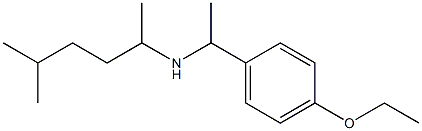 [1-(4-ethoxyphenyl)ethyl](5-methylhexan-2-yl)amine Struktur