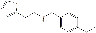 [1-(4-ethylphenyl)ethyl][2-(thiophen-2-yl)ethyl]amine Struktur