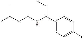 [1-(4-fluorophenyl)propyl](3-methylbutyl)amine Struktur